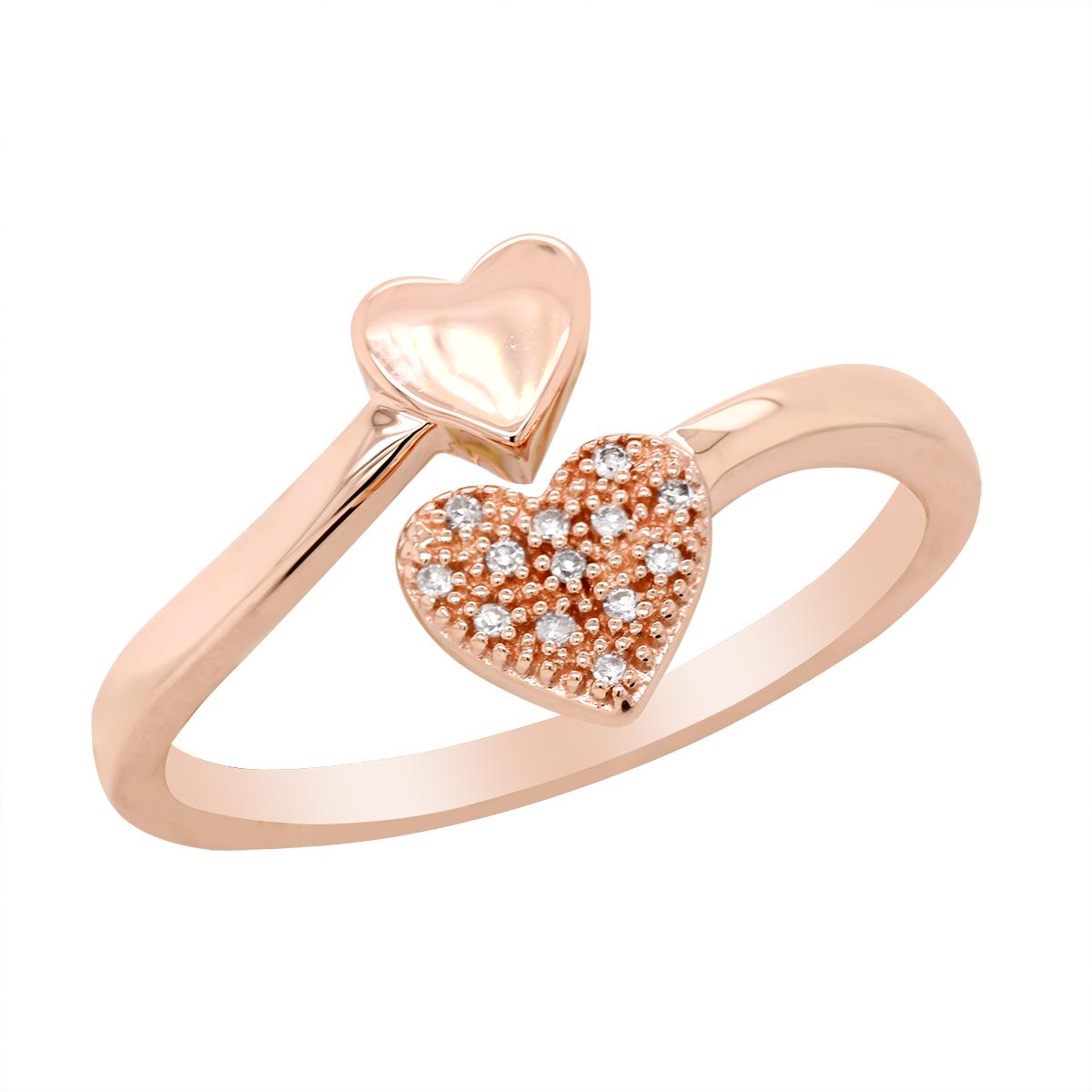 Rose Gold Floral Engagement Ring